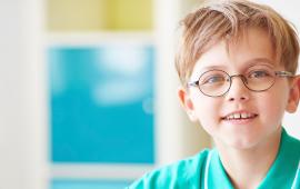 Boy with glasses